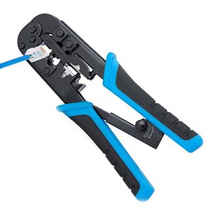 EXBOM / FRM-ACR300 ALICATE CATRACA PARA RJ45/RJ11/RJ12 CRIMPAGEM