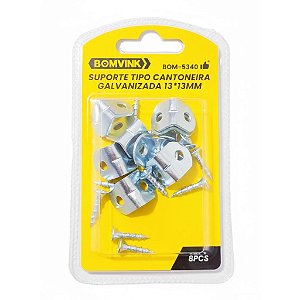 SUPORTE METALICO TIPO CANTONEIRA BOM-5340