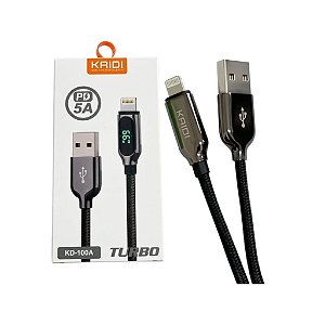 CABO DE DADOS MICRO USB LIGHTNING 1 MT KAIDI KD-100A