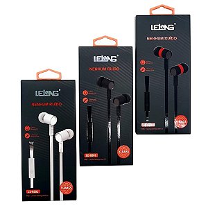 FONE DE OUVIDO INTRA-AURICULAR COM MICROFONE LE-0201