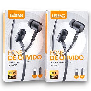 FONE DE OUVIDO INTRA-AURICULAR: LE-0201C