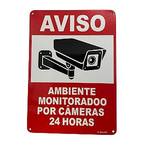 PLACA SINALIZADORA (AREA MONITORADA) SC1255