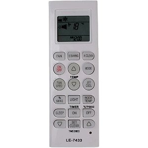 CONTROLE REMOTO P/ AR CONDICIONADO LG SC LE-7433