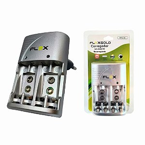 CARREGADOR DE PILHA FLEX MOD. FX-C16