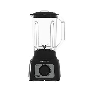LIQUIDIFICADOR TURBO 15 ALIQ05N-02 PRETO CRISTAL 3,2L 1200W 220V AGRATTO 17110