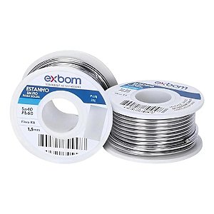 ESTANHO EM FIO CARRETEL SN 40% 1.5MM COM 80g EF40-G080M15