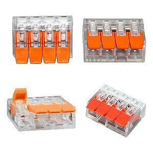 CONECTOR DE EMENDA 4 VIAS PACOTE 50 PEÇAS CER-50W-P50 4200