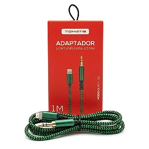 CABO COM CONECTOR LIGHTING-3.5MM 1M TOMATE MCB-041
