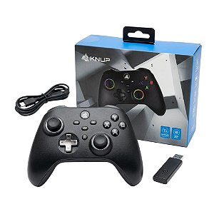 CONTROLE DE VIDEO GAME USB RECEPTOR KNUP KP-GM035