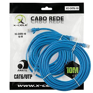 CABO DE REDE RJ 45 CAT6-10M X-CELL MOD. XC-CAT6-10