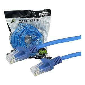 CABO DE REDE RJ 45 CAT6-20M MARCA:X-CELL MOD. XC-CAT6-20