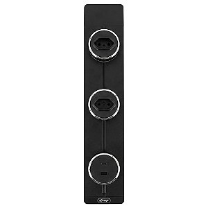 TRILHO DE ENERGIA COM CONEXOES MOVEIS, 2 USB E 1 PARA PLUGUES TIPO N KP-SL50