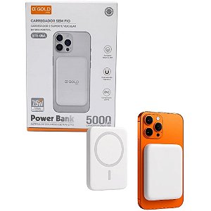 CARREGADOR PORTATIL SEM FIO POWER BANK 7.5W 5000mAh BTE-06A