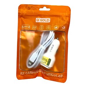 CARREGADOR VEICULAR IOS 2USB 15W 3.1A CJ11-2