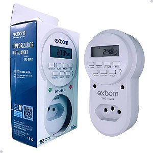 TIMER TEMPORIZADOR DIGITAL BIVOLT AUTOMATICO 110/227V 10A 2200W TMD-TB91B EXBOM