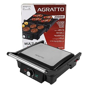 MULTI GRILL MR. CHEFF AGRL01I-02 INOX 180 2000W 220V AGRATTO