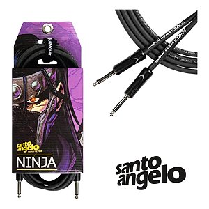 CABO GUITARRA 0,20MM CONECTORES P10 MOD NINJA CABLE 15FT/4.57M - SANTO ANGELO