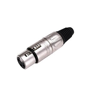 CONECTOR  3 POLOS FEMEA  PLG XLR SAS L3FNN01 - SANTO ANGELO