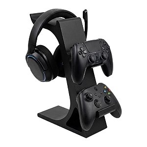 SUPORTE GAMER DE PLASTICO PARA HEADSET E JOYSTICK