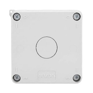 CAIXA ORGANIZADORA PARA CFTV RESISTENTE A AGUA PEQUENA 10,3 X 10,3 X 7 CM BRANCA PP - GIMIX 1578