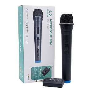 MICROFONE DINAMICO SEM FIO RECEPTOR PLUG P10 ON-MC824