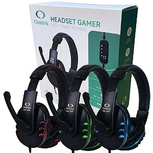 HEADSET GAMER COM ILUNAÇÃO EM LED ON-359