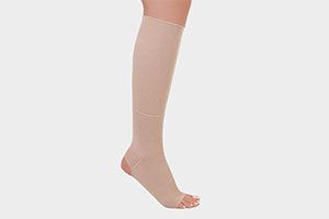 Meia Selecta 30-40 mmHg Dynamic Cotton Meia Coxa Unissex Ponteira Aberta