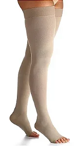 Meia 7/8 Sigvaris Essencial Select Comfort Premium Ponteira Aberta 20-30mmHg Natural