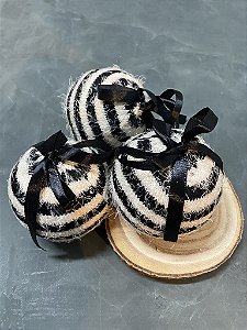 Jogo de bolas preto 10cm
