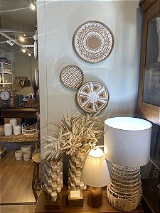 Conjunto cestos em fibra natural