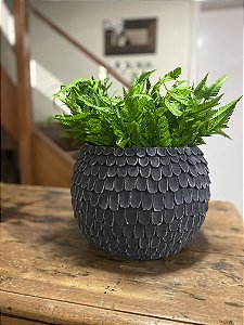 Vaso de cimento cinza G