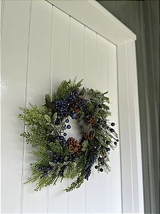 Guirlanda berry azul 45cm