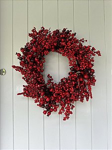 Guirlanda berry vermelha 55cm