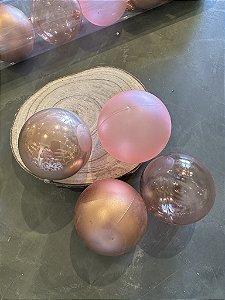 Jogo de bolas mista rose 6cm