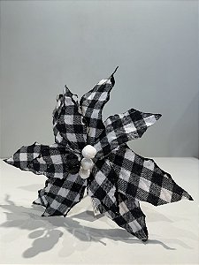 Poinsetia xadrez preto