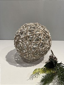 Bola aramada branca 20cm