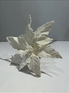 Poinsetia off white 45cm