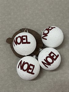Jogo de bolas brancas noel