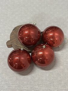 Jogo de bolas peroladas vermelho