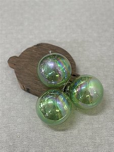 Jogo de bolas verdes peroladas