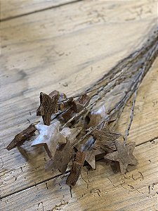 Estrela coco marrom 50cm