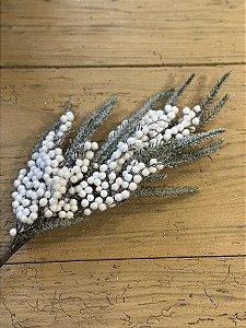 Galho nevado branco 68cm
