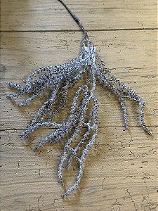 Galho pendente branco 59cm