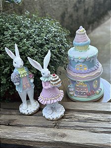 Casinha decorativa cupcake com led