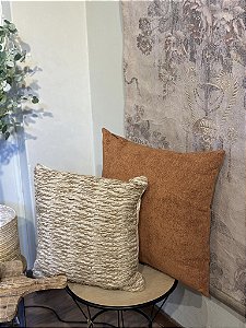 Almofada boucle terracota