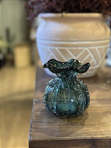 Vaso em vidro verde