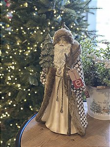 Noel em resina marrom