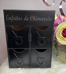 Caixa organizadora preta Grande