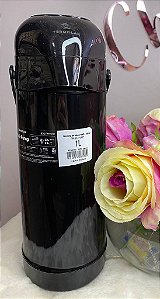 Garrafa térmica preta 1L