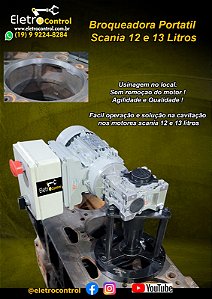 Broqueadora / Fresa  para recuperar bloco do Scania